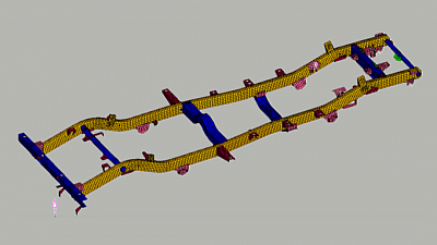 SUV chassis FE model